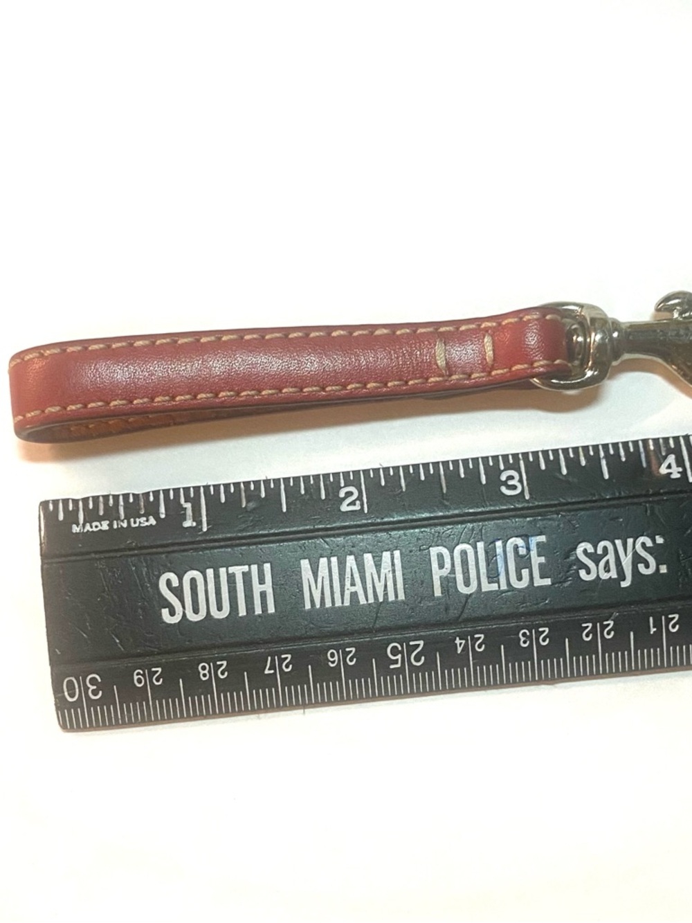 COACH Replacement Purse Wallet STRAP with TAG - red - Picture 5 of 8